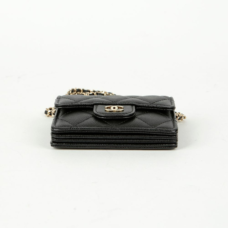 CHANEL Caviar Skin Accordion WOC 斜背包-5