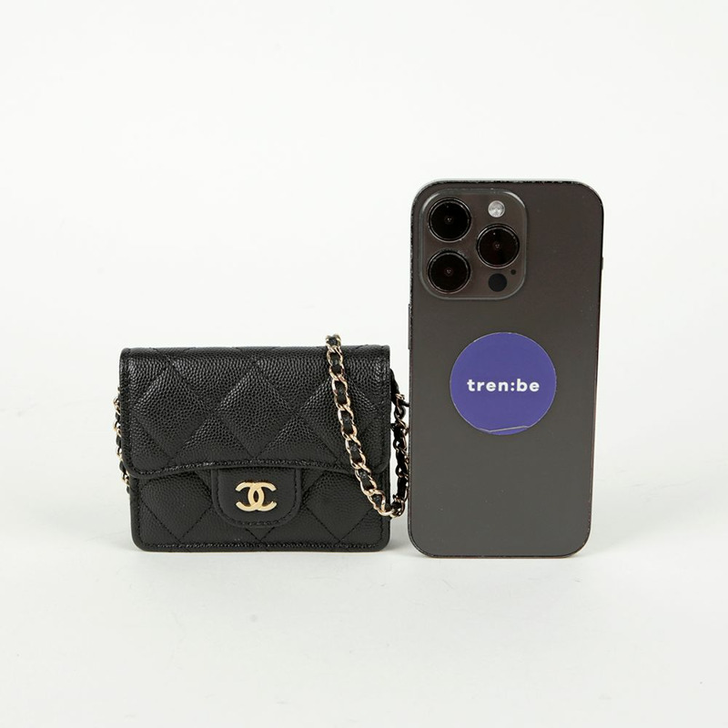 CHANEL Caviar Skin Accordion WOC 斜背包-6