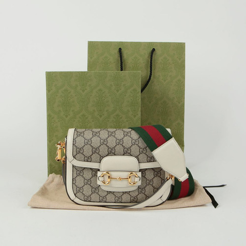 GUCCI Horsebit 1955 迷你肩斜背包 658574