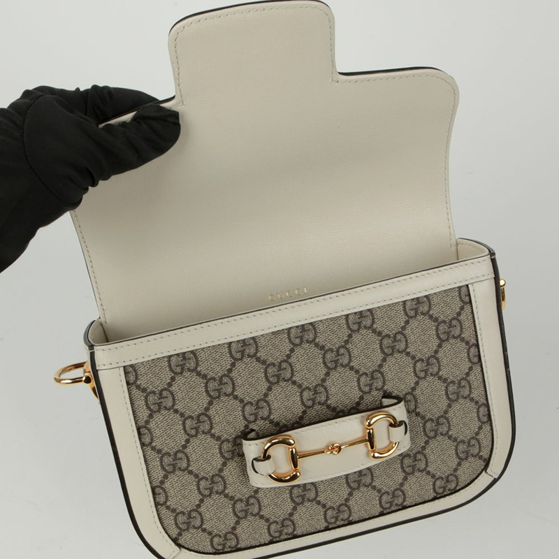 GUCCI Horsebit 1955 迷你肩斜背包 658574-12