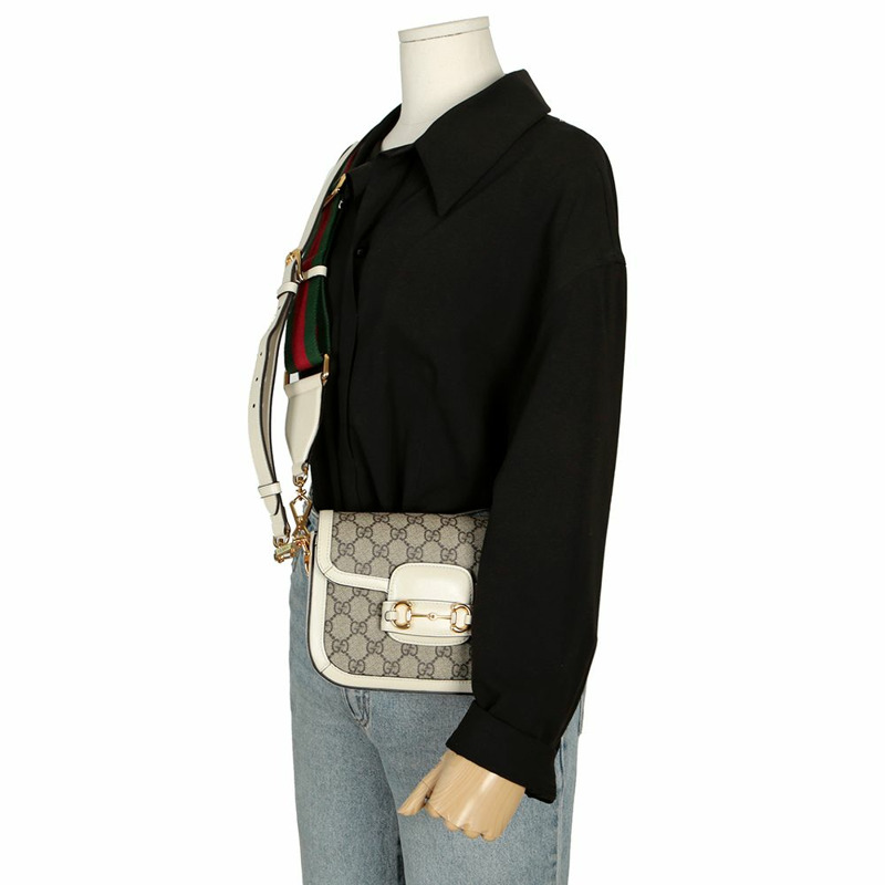 GUCCI Horsebit 1955 迷你肩斜背包 658574-14
