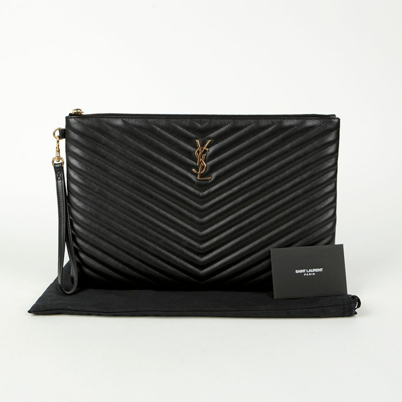 SAINT LAURENT Monogram 資料夾手拿包 440222-0