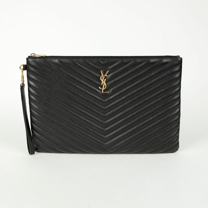 SAINT LAURENT Monogram 資料夾手拿包 440222-1