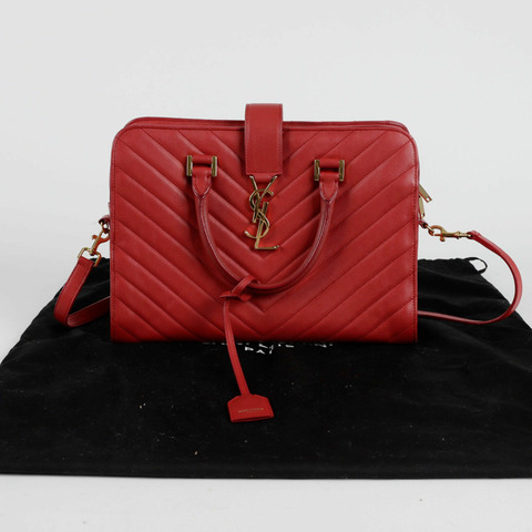 SAINT LAURENT Chevron Cabas 小號手提包
