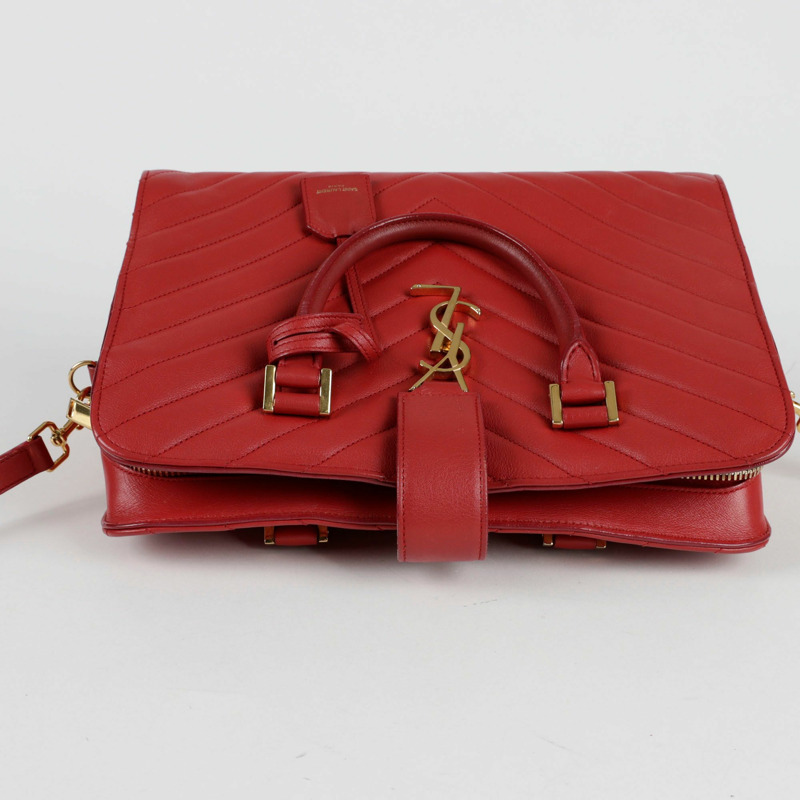 SAINT LAURENT Chevron Cabas 小號手提包-7