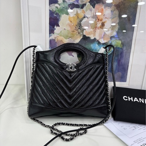Chanel 香奈兒25k新款斜紋V紋31bagmini 全新 2025.10.14購證