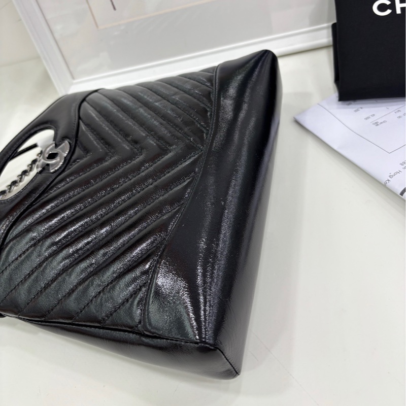 Chanel 香奈兒25k新款斜紋V紋31bagmini 全新 2025.10.14購證-5