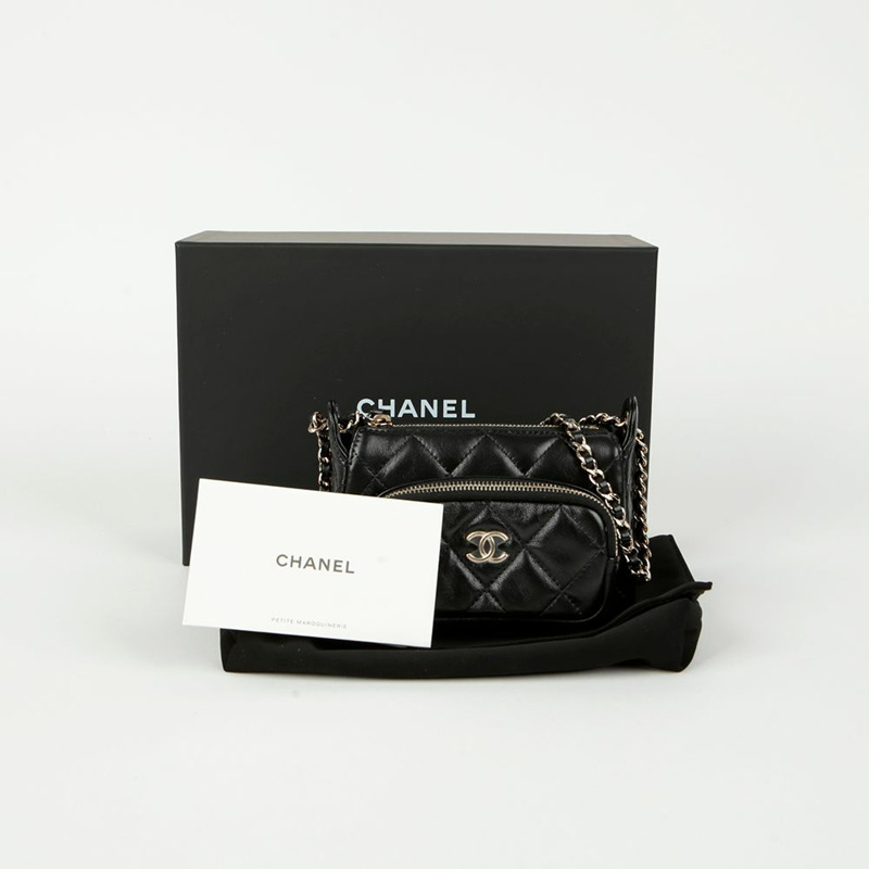 CHANEL 口袋迷你肩斜背包-0