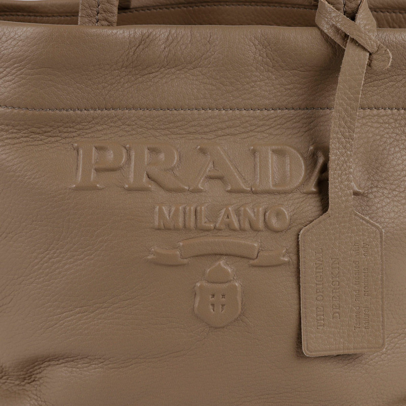 【包稅】PRADA 1BG414 單色手提袋-1