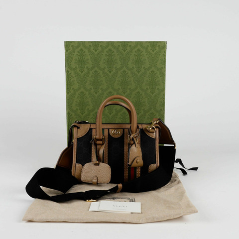 GUCCI Ophidia Web 迷你頂部提把托特單肩包