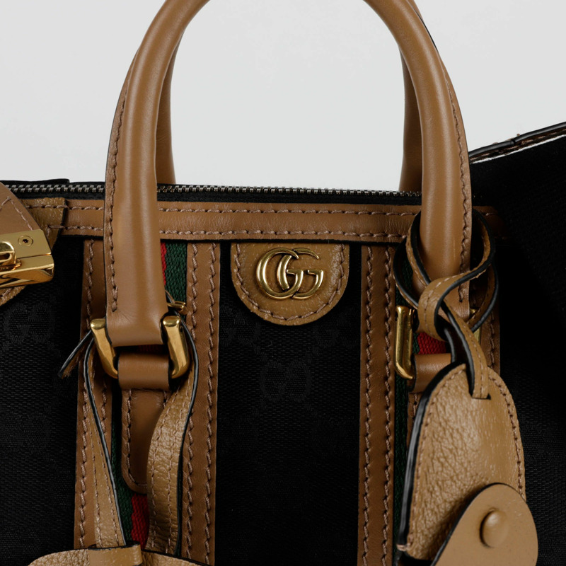 GUCCI Ophidia Web 迷你頂部提把托特單肩包-1