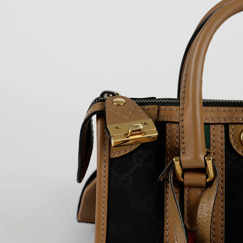 GUCCI Ophidia Web 迷你頂部提把托特單肩包-2