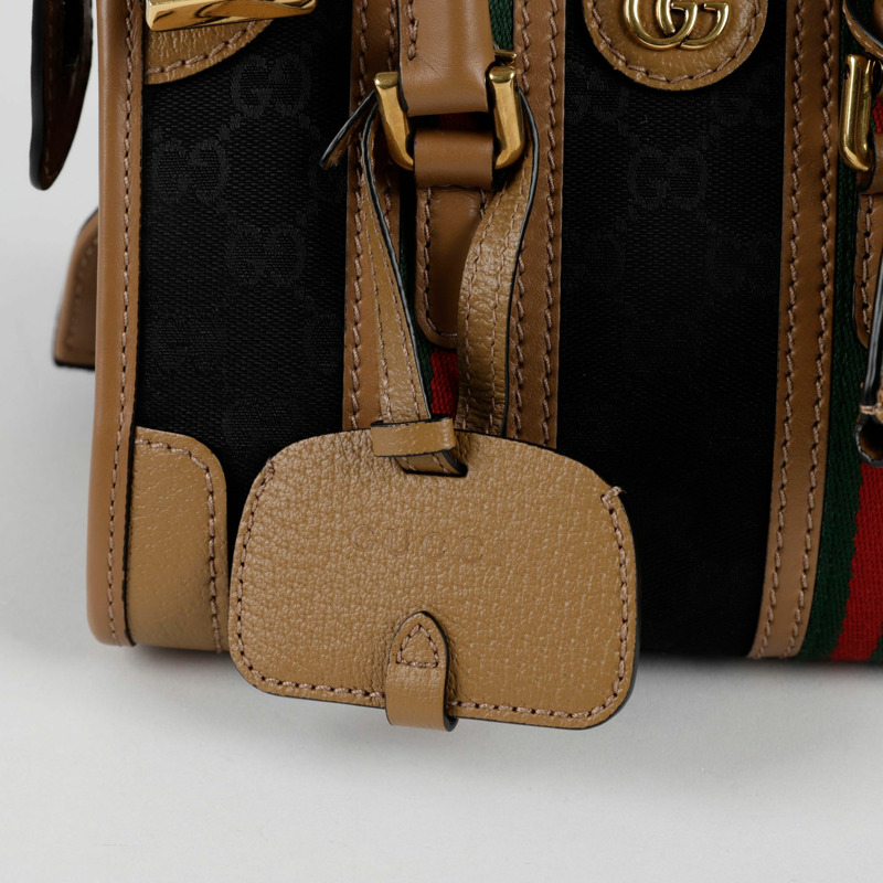 GUCCI Ophidia Web 迷你頂部提把托特單肩包-3