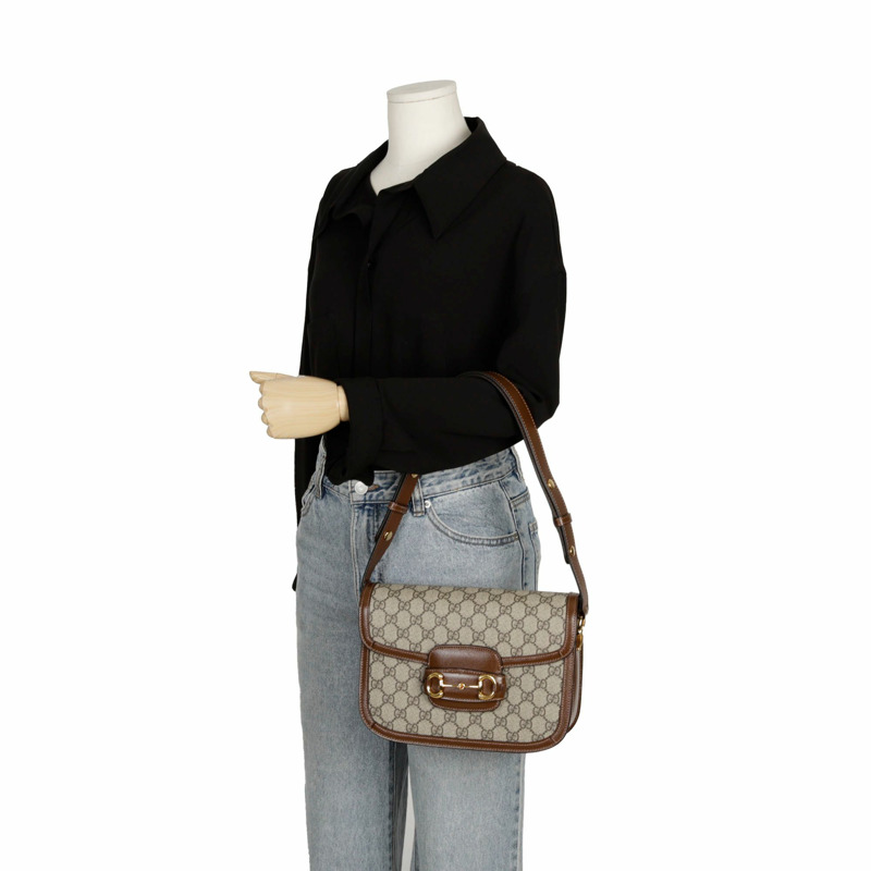 GUCCI Horsebit 1955 小號斜背包 602204-10