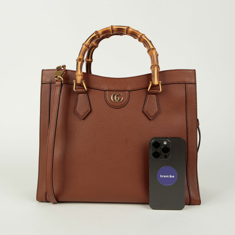 GUCCI Diana Bamboo 中型托特單肩包 655658-9