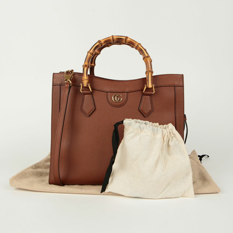 【包稅】GUCCI 655658 Diana 竹製中型手提單肩包-0