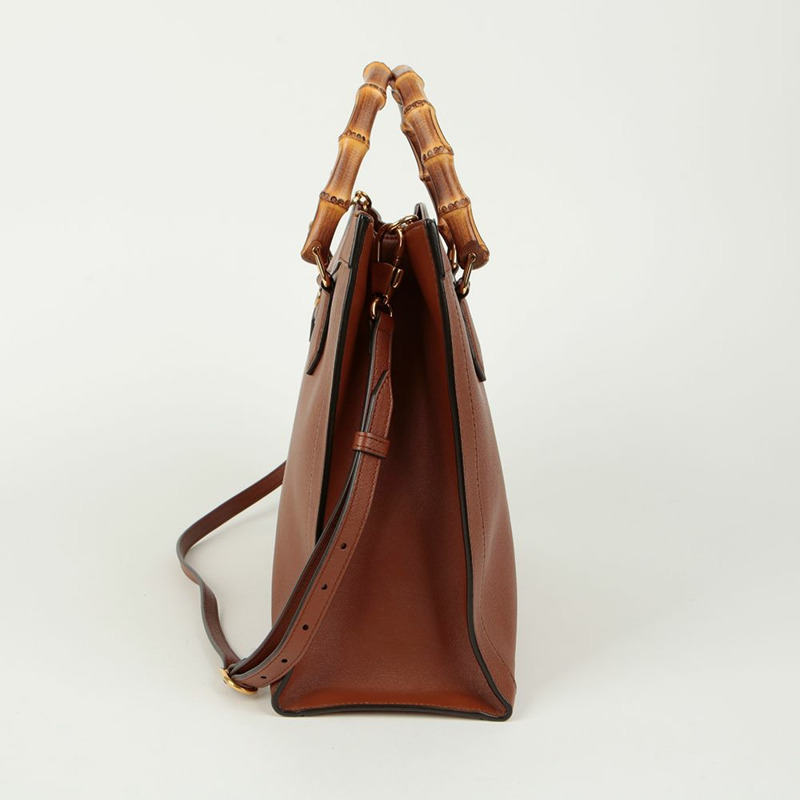 【包稅】GUCCI 655658 Diana 竹製中型手提單肩包-5