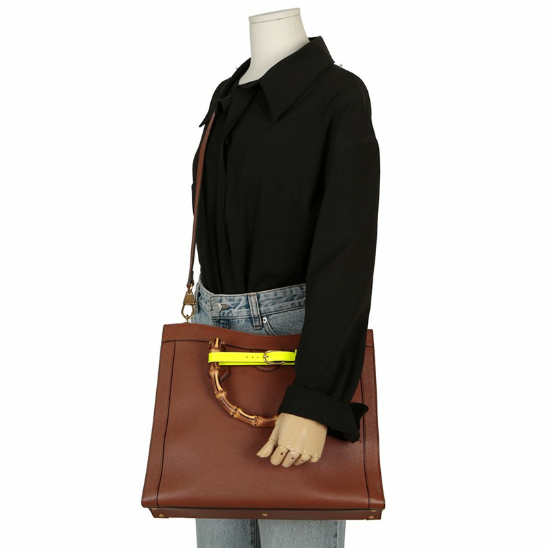 【包稅】GUCCI 655658 Diana 竹製中型手提單肩包-11