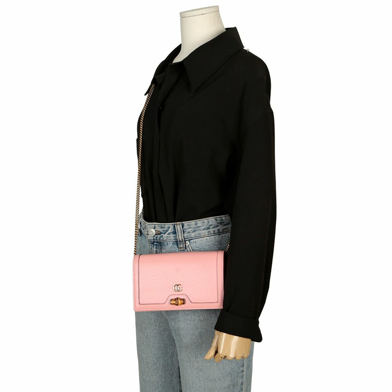 GUCCI Diana Bamboo 迷你肩斜背包-9