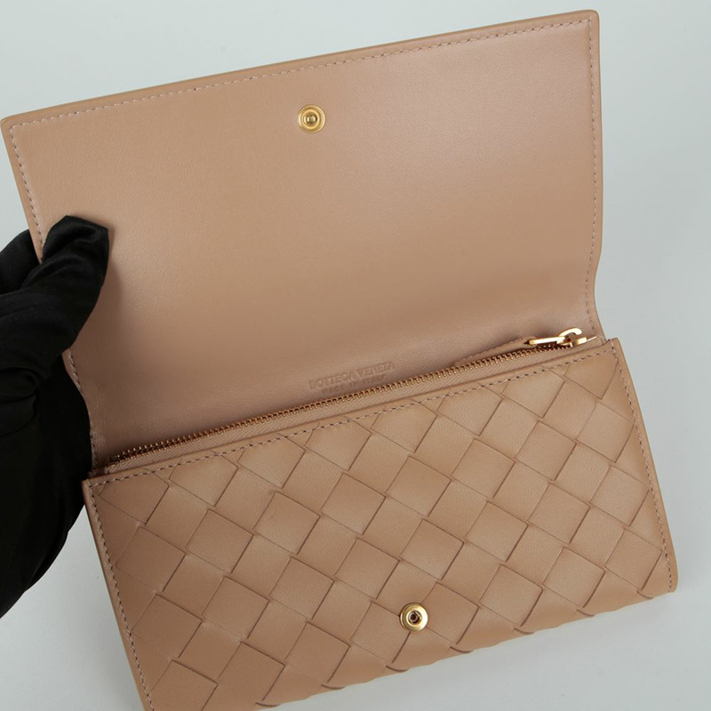 BOTTEGA VENETA 編織長皮夾-5