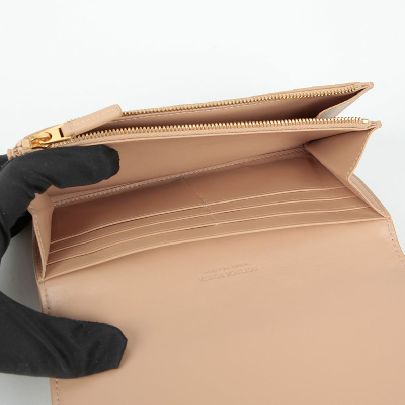 BOTTEGA VENETA 編織長皮夾-6