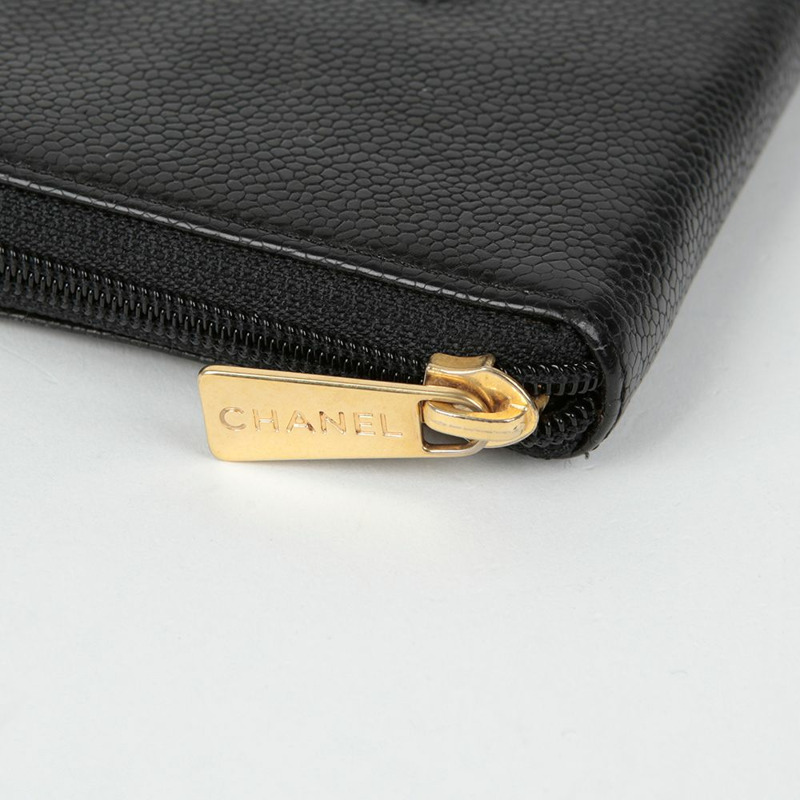 CHANEL Caviar Skin 永恆長版皮夾-6