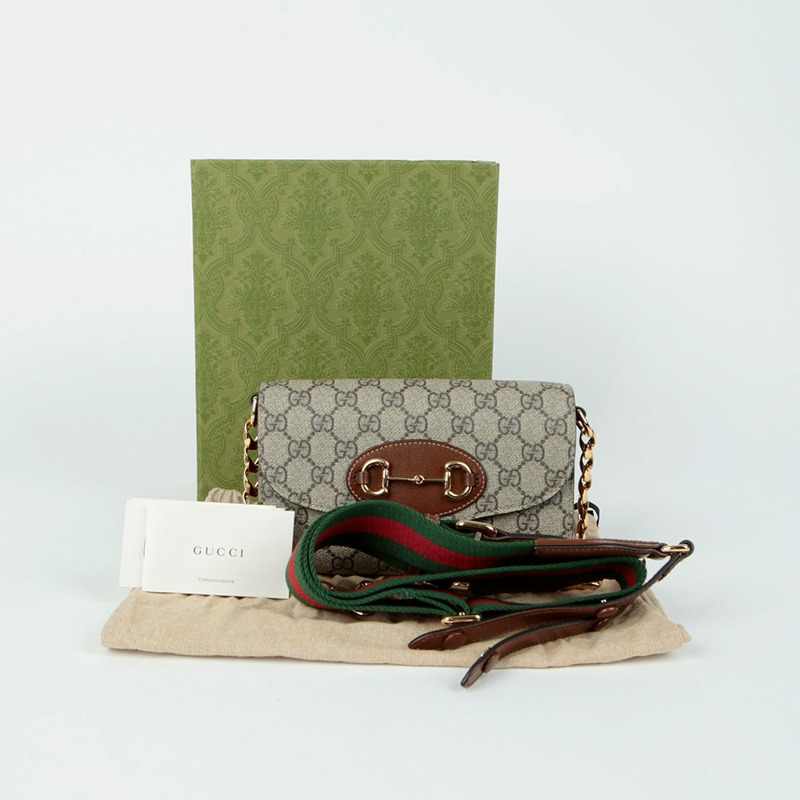 GUCCI Horsebit 1955 迷你肩斜背包 724713-0
