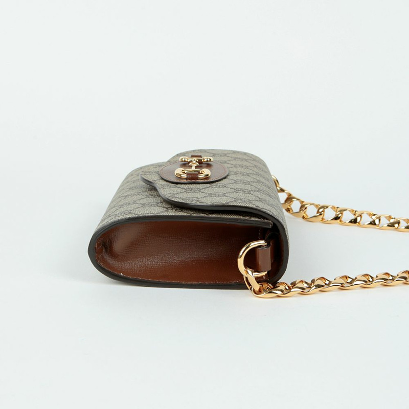 GUCCI Horsebit 1955 迷你肩斜背包 724713-4