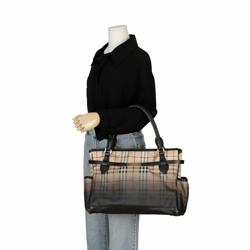 BURBERRY 漸層色托特單肩包-18