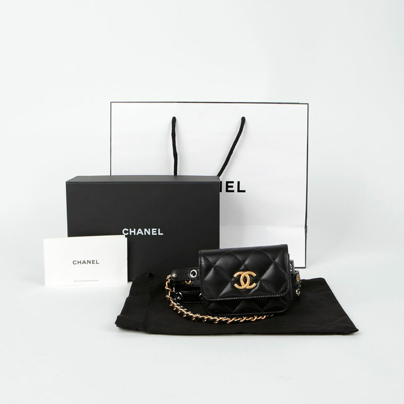 CHANEL CC 標誌腰包-0