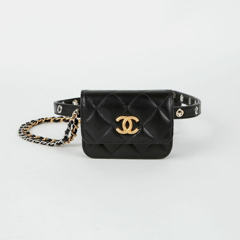 CHANEL CC 標誌腰包-1