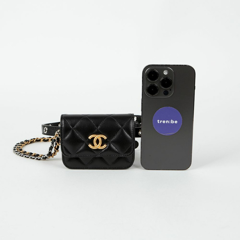 CHANEL CC 標誌腰包-7