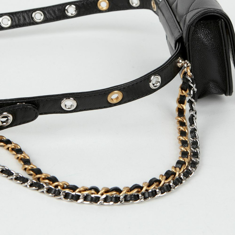 【包稅】CHANEL CC Logo 腰包-5