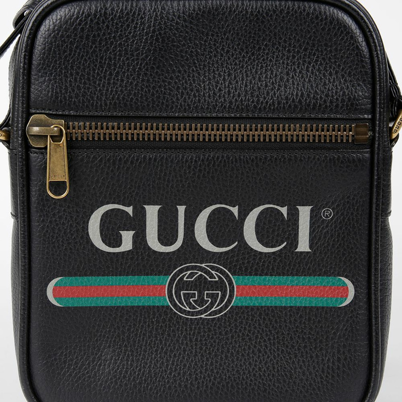GUCCI 標誌印花斜背肩背包-2
