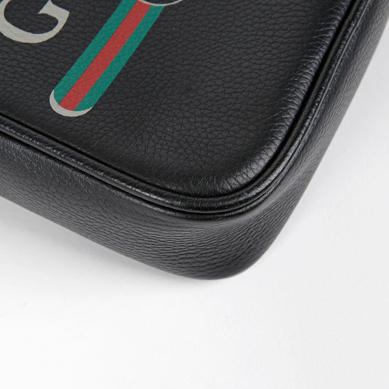 GUCCI 標誌印花斜背肩背包-7