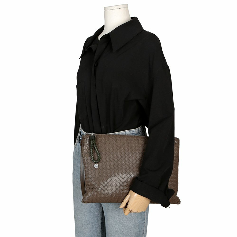 BOTTEGA VENETA Intrecciato 編織公事包手拿包-11
