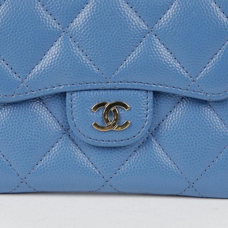 CHANEL Caviar Skin 經典鏈條皮夾斜背包-2