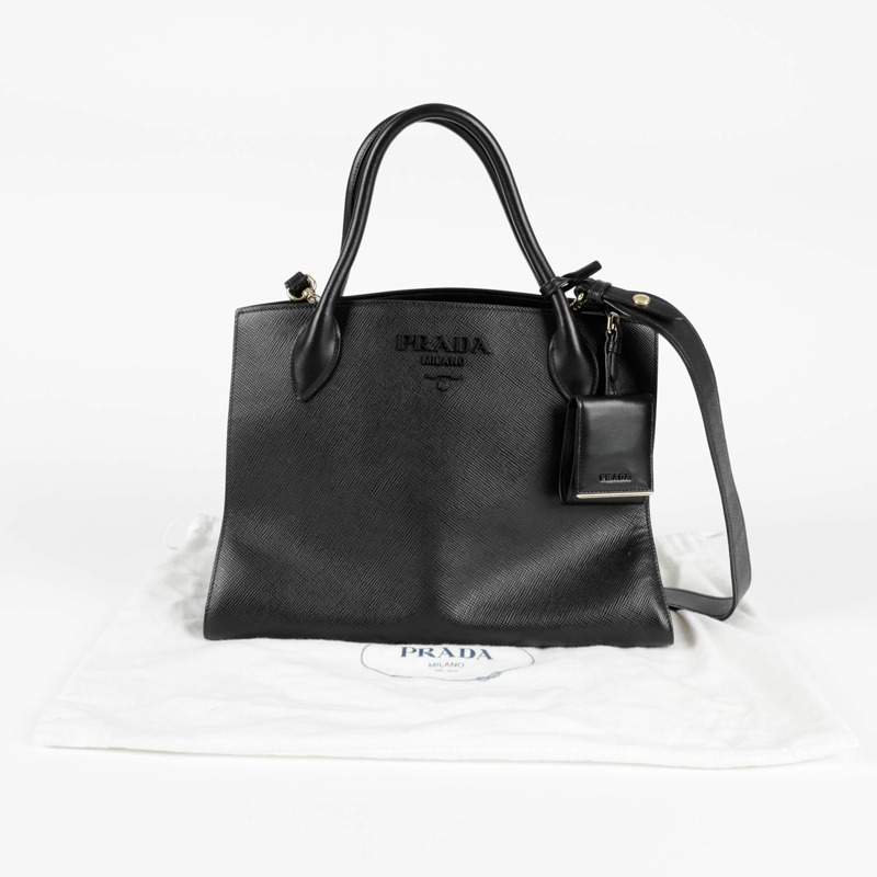PRADA 單色托特肩背包-0