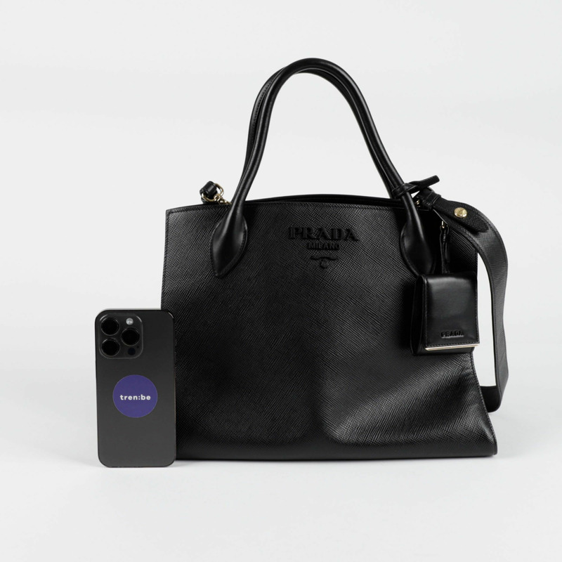 PRADA 單色托特肩背包-8
