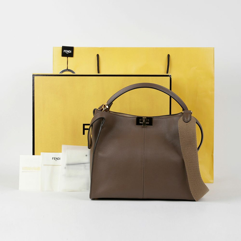 FENDI Peekaboo X-Light 中型托特單肩包-0