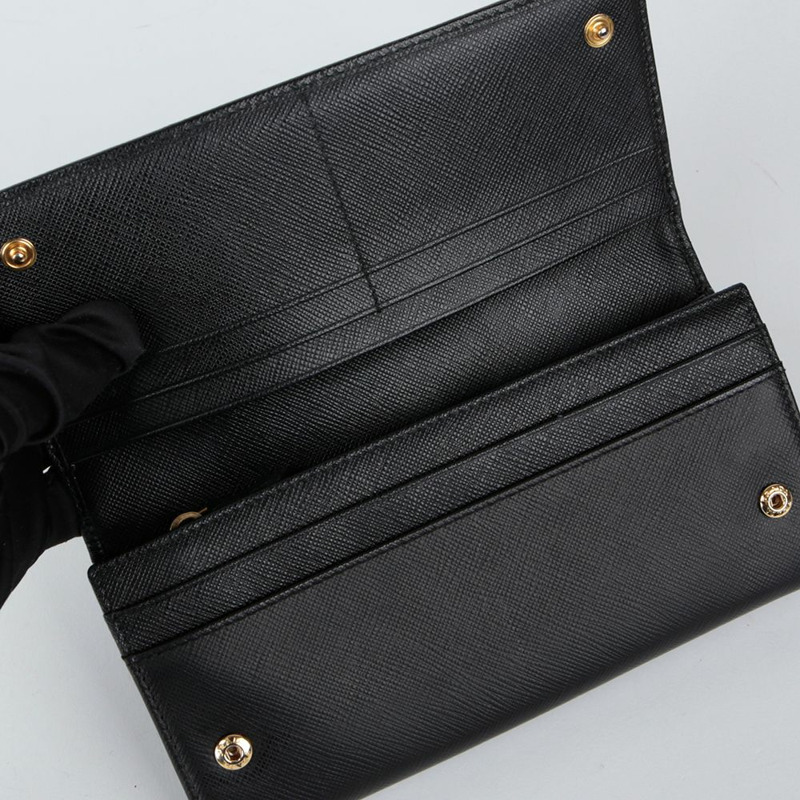 PRADA 絲帶長錢包-7