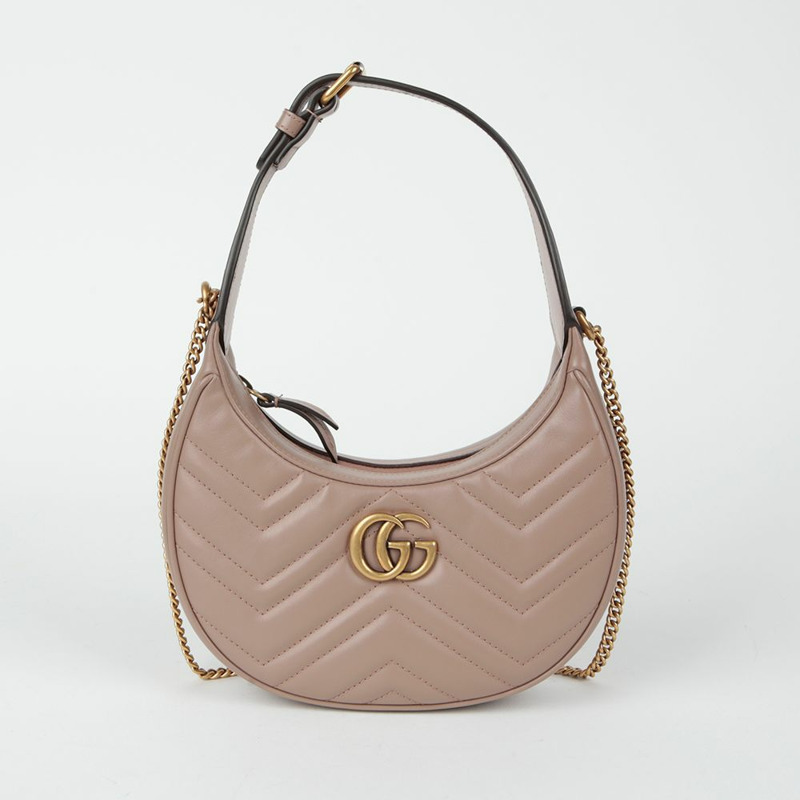 GUCCI GG Marmont 半月形迷你單肩斜背包-1