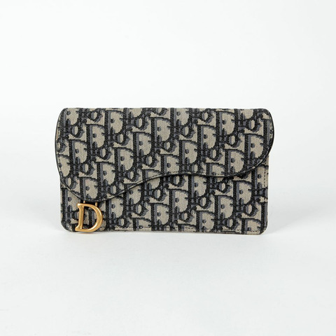 DIOR 馬鞍拉鍊多用途錢包