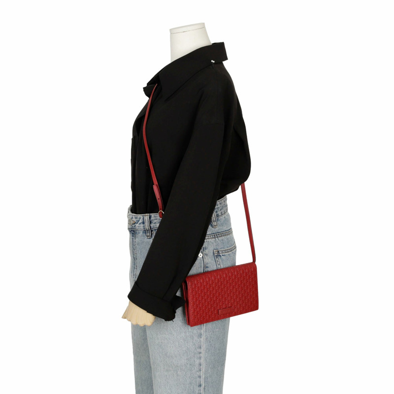 GUCCI Microshima 手拿包斜背包-8