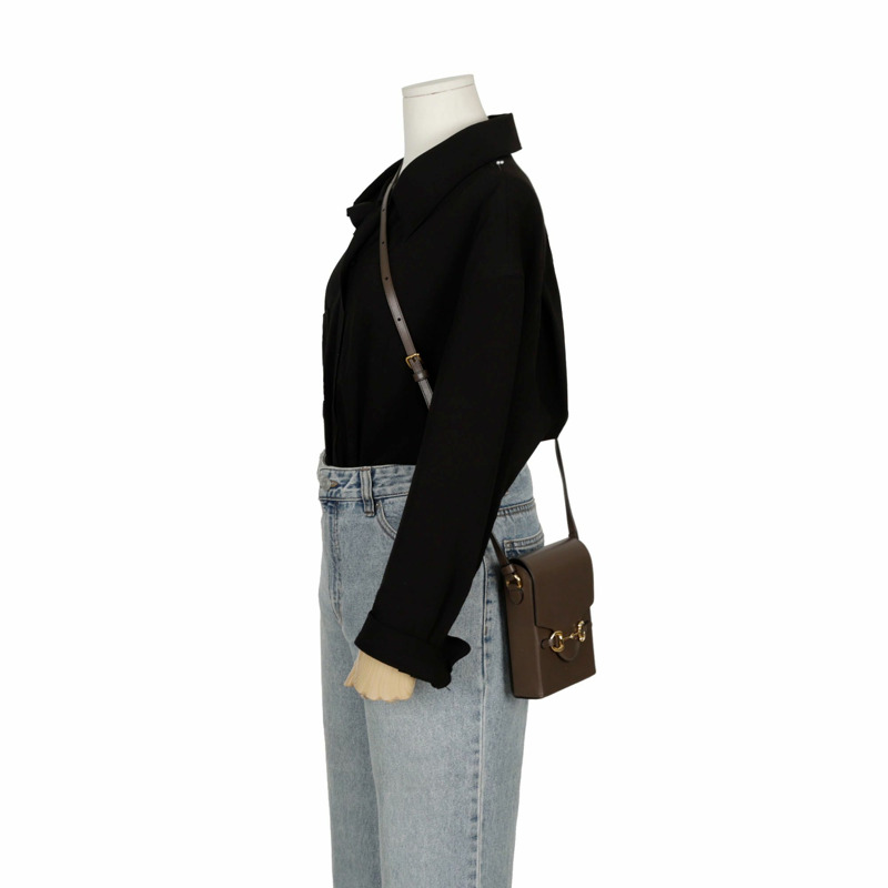 【包稅】GUCCI Horsebit 1955 迷你肩斜背包-11