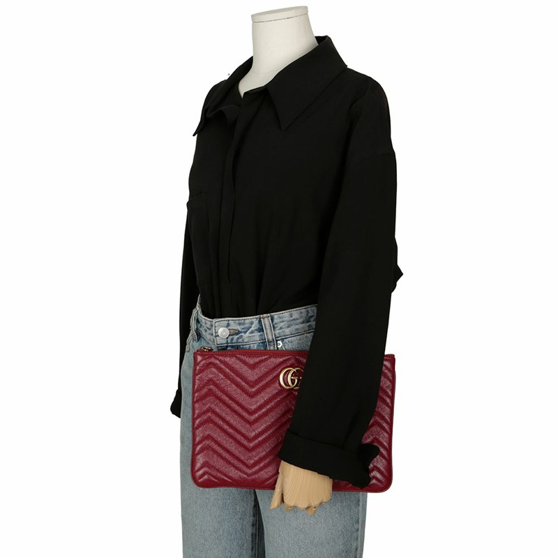 GUCCI GG Marmont 手拿包 525541-12