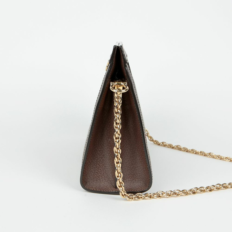 GUCCI 中型 GG Supreme Ophidia 鏈條單肩包-4
