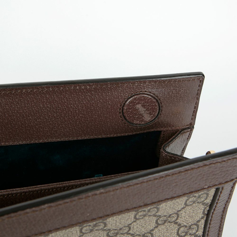 GUCCI 中型 GG Supreme Ophidia 鏈條單肩包-8