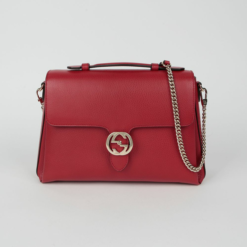 GUCCI 互扣式頂部手把托特單肩包 510306-1