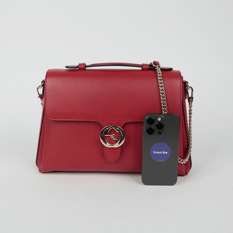 【包稅】GUCCI 510306 互扣式頂部提把手提單肩包-10